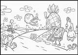 Spongebob Bikini Bottom Coloring Pages sketch template