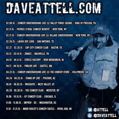 Dave Attell has New dates !!! I hope I get to go this time. | Stand up comedy, Underground ...