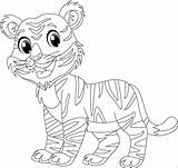 Tiger Cartoon Lsu Coloring Drawing Pages Getdrawings Sketch Page sketch template