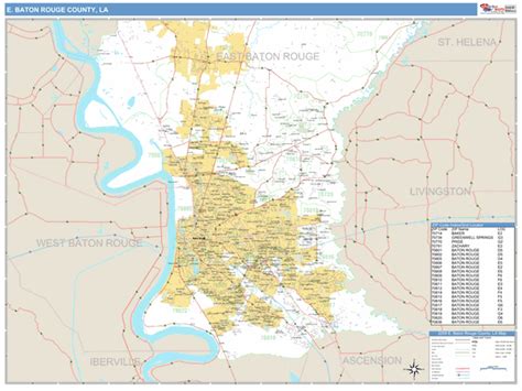 Maps of East Baton Rouge Parish (County) Louisiana - marketmaps.com