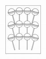 Lollipop Coloring Pages – Printable FREE sketch template