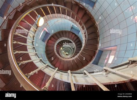 spiral staircase leading to a lighthouse Stock Photo - Alamy