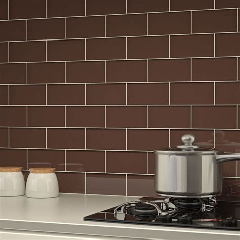 20+ Brown Subway Tile Backsplash