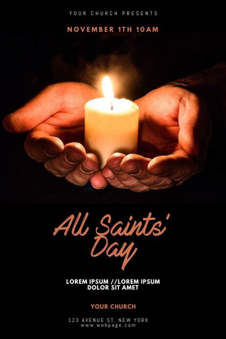 All Saints' Day Flyer Design Template | PosterMyWall