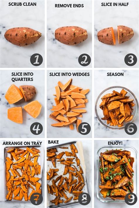 Easy Sweet Potato Meal Prep - Baked Sweet Potato Fries 4 Ways • A Sweet ...