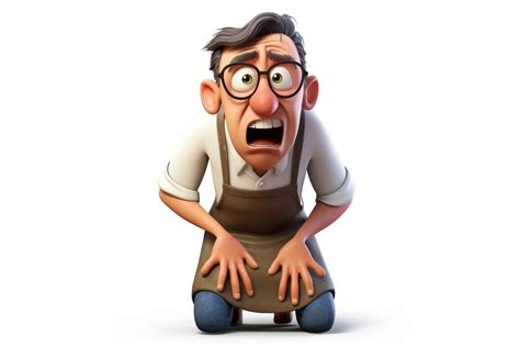 Stressed man cartoon adult accessories. | Premium Photo Illustration - rawpixel