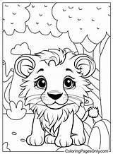 Lion Printable Coloring Page  Free Pages sketch template