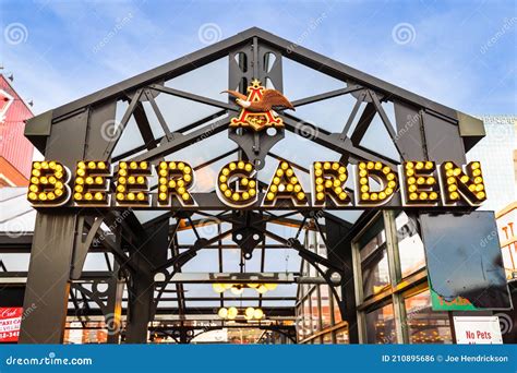 Anheuser Busch Beer Garden Outside Busch Stadium in St. Louis, MO ...