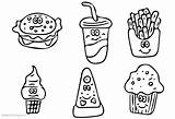 Cute Food Coloring Pages Hand Drawing  Free Printable sketch template