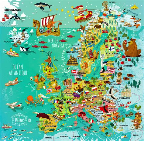 Carte de l'Europe - Olivier Huette