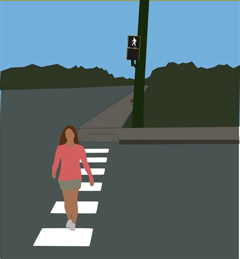 Crosswalk drawing free image download