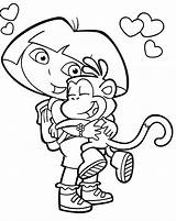 Dora Coloring Pages  Free Printable For Kids sketch template