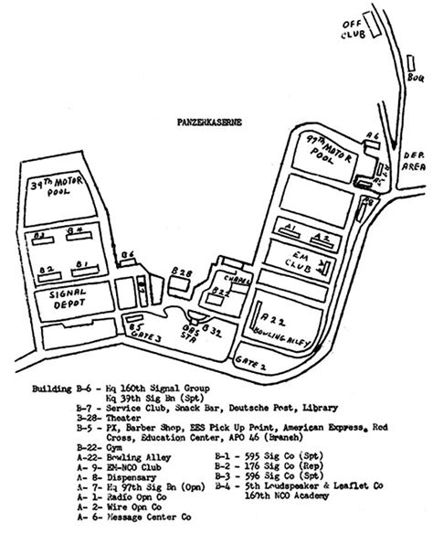 Panzer Kaserne Map