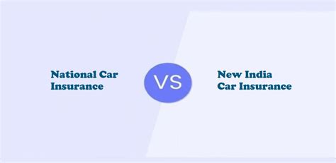 Compare National Car Insurance & New India Car Insurance