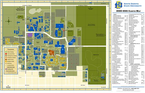 SDSU Campus Map Printable