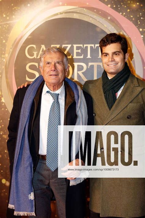 Giacomo Agostini and his son Giacomino Agostini during Gazzetta Sports Awards 2021, Events in Milan,