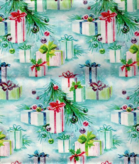 mid century gift wrap | Vintage christmas, Vintage christmas wrapping ...