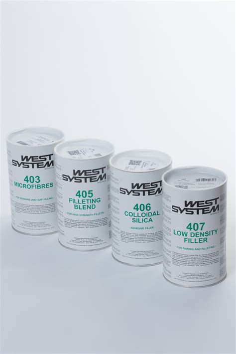 West System Epoxy Fillers - 403,405,406,407