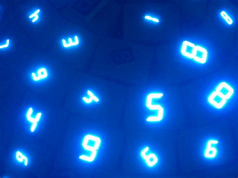 Glowing Blue Numbers | Bart Everson | Flickr