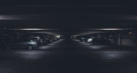 1366x768px | free download | HD wallpaper: Black Coupe Parked on Concrete Road Near Body of ...