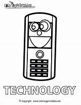 Technology Coloring Pages sketch template