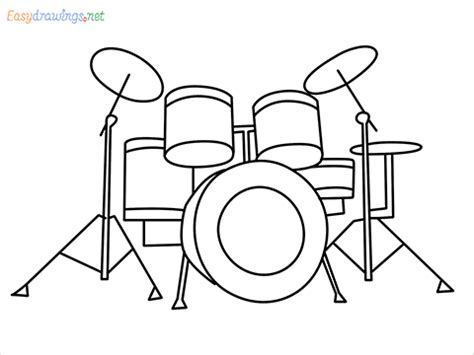 How To Draw A Drum Set Step by Step - [12 Easy Phase]