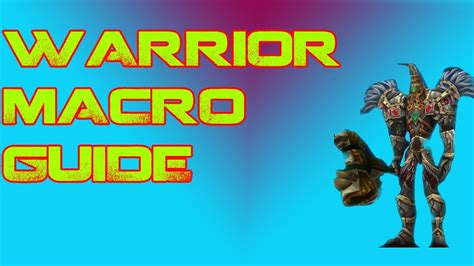 Mist of Pandaria - Warrior Macro Guide Part 1 - YouTube