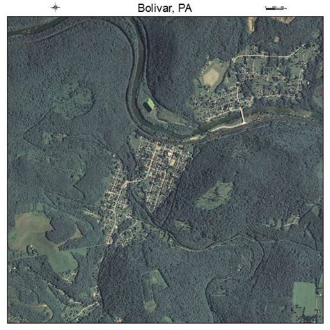 Aerial Photography Map of Bolivar, PA Pennsylvania