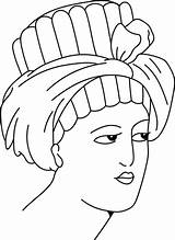 Turban Of Gala Dress coloring page  Free Printable Coloring Pages sketch template