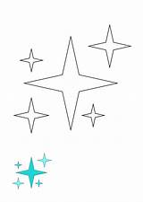 Free Sparkle Shape coloring Page Template To Edit Online sketch template