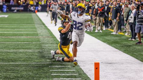 Michigan football Semaj Morgan on Iowa punt return, postgame interview