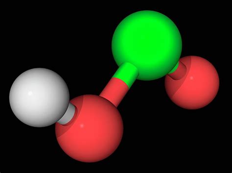 Chlorous Acid Molecule Photograph by Laguna Design/science Photo Library | Fine Art America