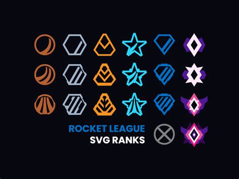 Rocket League SVG Ranks by William on Dribbble