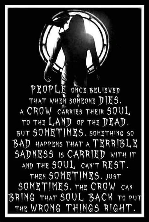 The Crow Quotes | The crow quotes, Crow, Crow movie