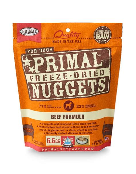 Primal | Freeze Dried Nuggets Canine Beef Formula - Lucky Pet Dog Grooming, Westchase