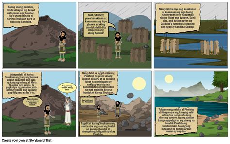 Ang Alamat ng Bundok Arayat Storyboard by 23364b95