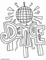 Dancing Coloring Pages sketch template