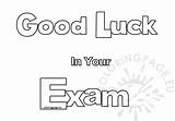 Exam Wishes  Coloring Page sketch template