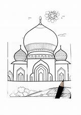 Islamic Coloring Pages For Muslim Kids  In The Playroom sketch template