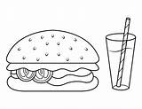 Sandwich Coloring Pages sketch template