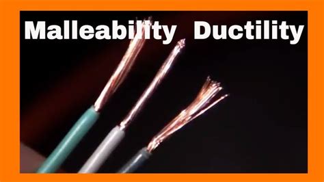 Malleability and Ductility-Physical Properties | Physics, Physical and chemical properties ...