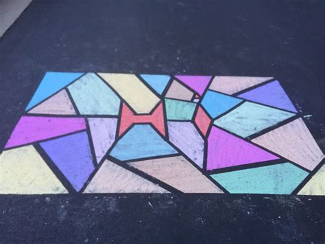 Stained glass Hi | Chalk fun, Sidewalk chalk, Chalk