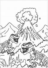 Two Dinosaurs On A Walk  Kids Coloring Pages sketch template
