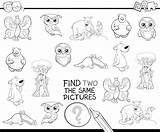 Premium Vector  Find Identical items coloring Page sketch template