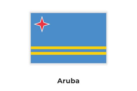 The national flag of Aruba 9291051 Vector Art at Vecteezy