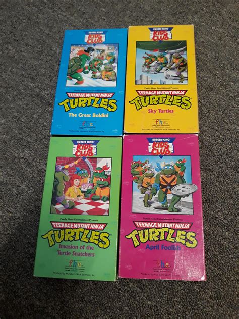 Competed my set of burger king kids club tmnt vhs tapes the other day after finding "invasion of ...