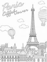Color Your Own Page Eiffel Tower Coloring Pages sketch template