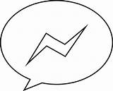 Facebook messenger Logo 24225096 Vector Art At Vecteezy sketch template