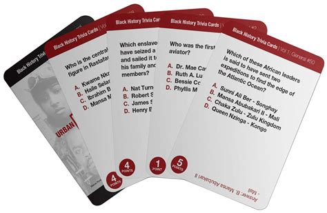 Black History Trivia Cards, Vol 1: General | Urban Intellectuals Store