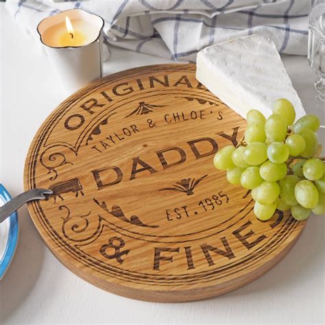 Personalised Camembert Cheese Board – Wood Paper Scissors